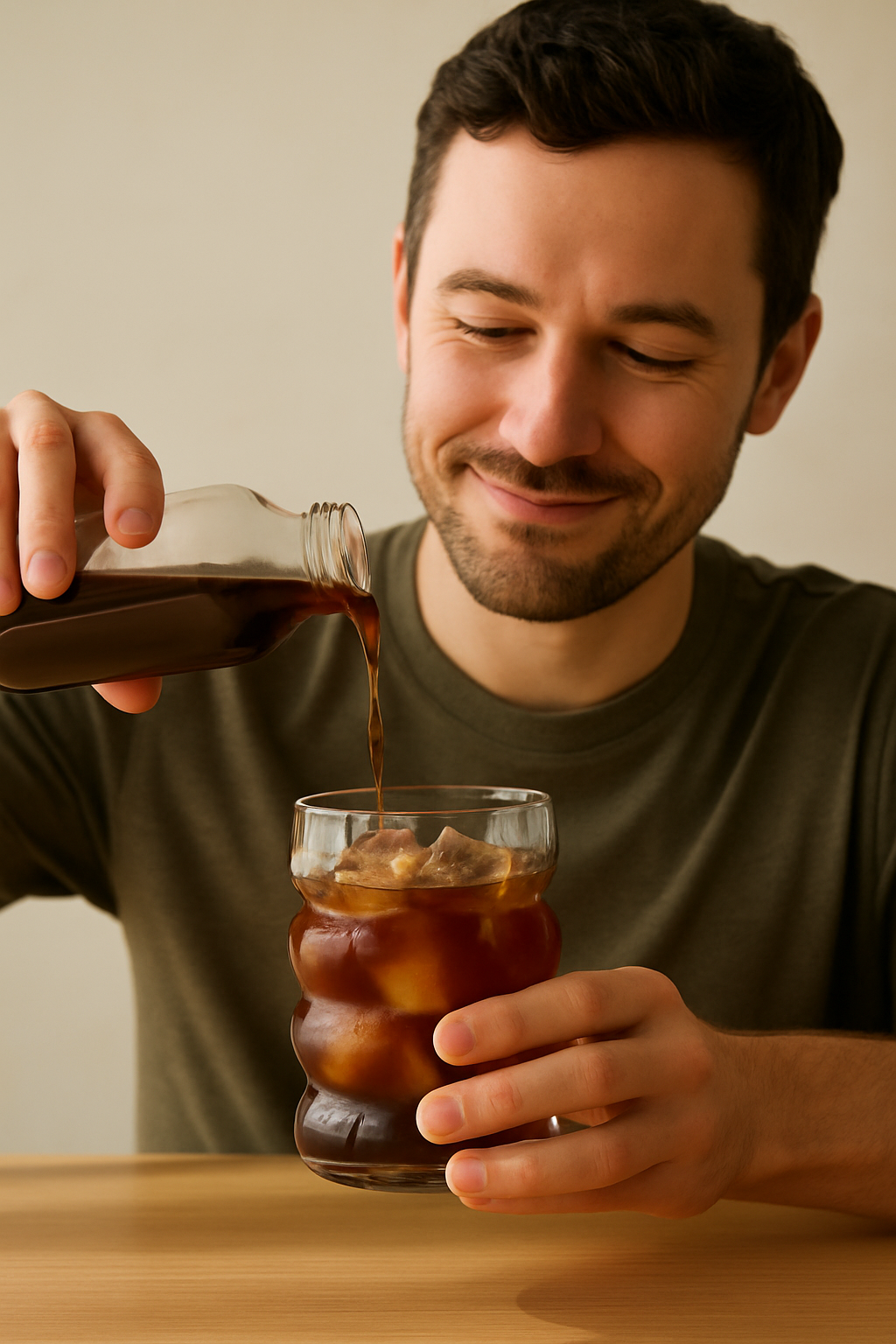 #copo de vidro café